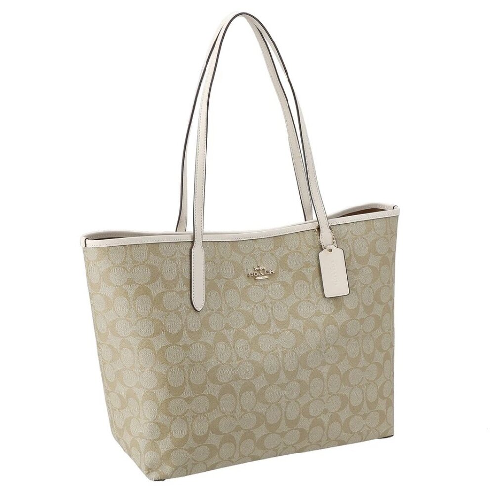 Coach Signature Khaki Shoulder Bag Purse